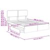 vidaXL Lit de Rangement Ch&ecirc;ne Sonoma 140 x 200 cm Bois d'ing&eacute;nierie