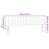 vidaXL T&ecirc;te de lit &agrave; LED Cr&egrave;me 180x5x78/88 cm Tissu