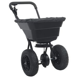 vidaXL &Eacute;pandeur Noir 53 x 81,5 x 78 cm PVC et Acier