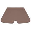vidaXL Toit de rechange balançoire marron 188/168x145/110 cm