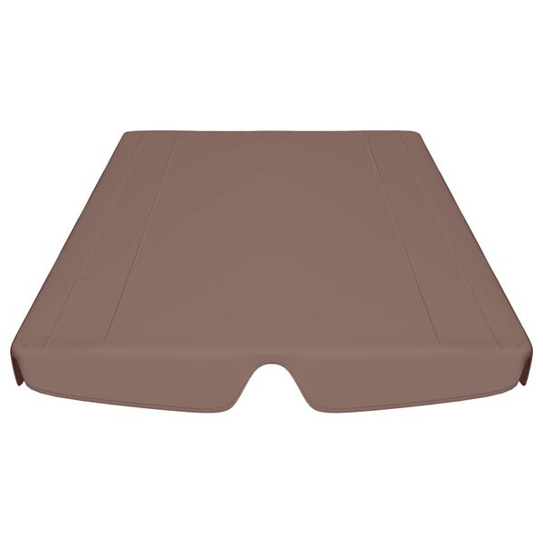 vidaXL Toit de rechange balançoire marron 188/168x145/110 cm