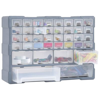 vidaXL Organisateur multi-tiroirs avec 38 tiroirs 52x16x37,5 cm