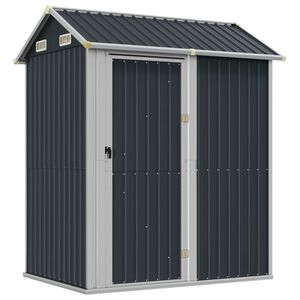 vidaXL Abri de jardin Anthracite 192 x 152,5 x 237 cm Acier galvanis&eacute;