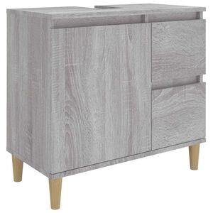 vidaXL Armoire de bain sonoma gris 65x33x60 cm bois d'ing&eacute;nierie