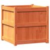 vidaXL Jardini&egrave;re cire marron 60x60x60 cm bois de pin massif