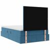 vidaXL Lit avec rangement et LED avec LED Bleu 120 x 190 cm Velours