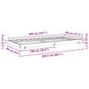 vidaXL Cadre de lit Cire marron 80 x 200 cm Bois de pin massif