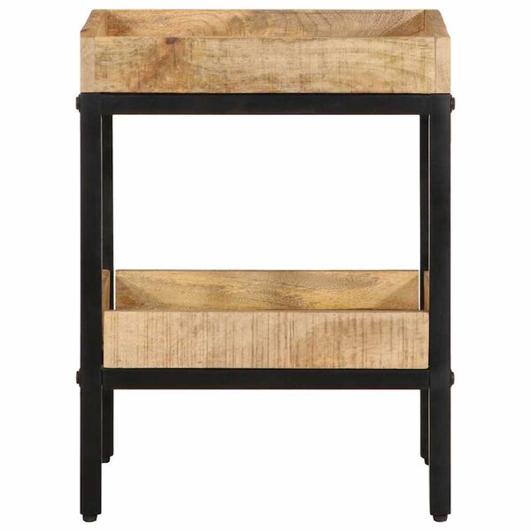vidaXL Table d'appoint Marron 35 x 35 x 45 cm Bois de mangue massif