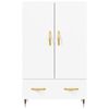 vidaXL Buffet haut blanc 69,5x31x115 cm bois d'ing&eacute;nierie