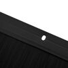 vidaXL Brosses d'&eacute;tanch&eacute;it&eacute; pour porte &agrave; visser 6 pcs Noir 100 cm