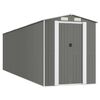 vidaXL Abri de jardin Gris clair 192x689x223 cm M&eacute;tal galvanis&eacute;
