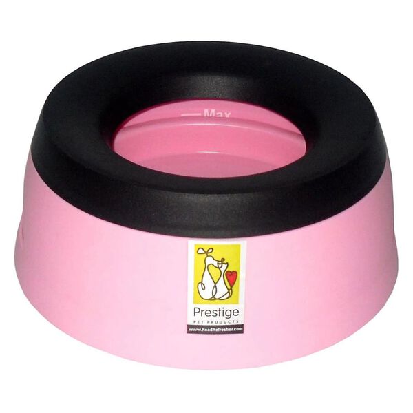 Road Refresher Bol &agrave; eau pour animaux de compagnie Grand Rose