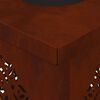 vidaXL Lumi&egrave;re de chemin LED solaire 2 pcs Acier Corten Acier Corten