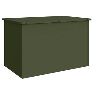 vidaXL Bo&icirc;te de Rangement Ext&eacute;rieure Vert olive 80 x 50,5 x 50 cm