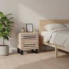 vidaXL Tables de chevet 2 pcs 40x34x46 cm bois manguier massif blanchi