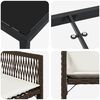 vidaXL Ensemble de salle &agrave; manger pour jardin 9 pcs Marron polyrotin
