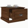 vidaXL Table basse Ch&ecirc;ne marron 50x50x35 cm Bois d'ing&eacute;nierie