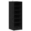 vidaXL Cabinet &agrave; chaussures avec &eacute;tag&egrave;re Ch&ecirc;ne noir 32 x 35 x 90 cm