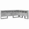 vidaXL T&ecirc;te de lit de rangement Gris b&eacute;ton Bois d'ing&eacute;nierie