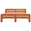 vidaXL Cadre de lit sans matelas cire marron 140x190cm bois pin massif