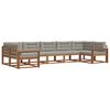 vidaXL Ensemble de canap&eacute;s d'ext&eacute;rieur 7 pcs Gris Naturel et Clair