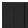 vidaXL Cadre de lit sans matelas Hanko noir 180x200 cm velours