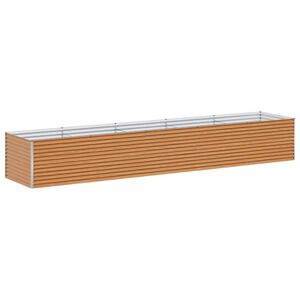 vidaXL Jardini&egrave;re sur&eacute;lev&eacute;e Marron Clair 485 x 100 x 68 cm