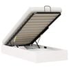 vidaXL Cadre de lit ottoman avec rangement Blanc 90 x 190 cm