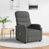 vidaXL Fauteuil de massage Gris foncé Tissu