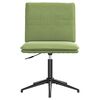 vidaXL Chaise de salle &agrave; manger Vert clair Velours