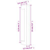 vidaXL Poign&eacute;es d'armoire 20 pcs bronze 128 mm acier inoxydable