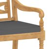 vidaXL Ensemble &agrave; manger de jardin 7 pcs coussins Bois de teck massif