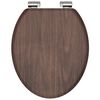 SCH&Uuml;TTE Si&egrave;ge de toilette avec fermeture en douceur DARK WOOD MDF