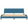 vidaXL Cadre de lit sans matelas Hanko bleu 200x200 cm velours