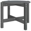 vidaXL Table basse Gris &Oslash; 62,5x45 cm Bois massif de pin