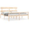 vidaXL Lit pour personne &acirc;g&eacute;e sans matelas bois massif