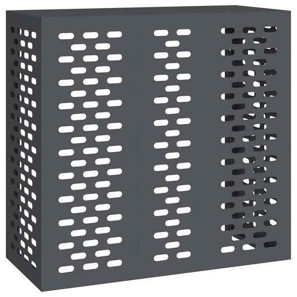 vidaXL Housse de climatiseur Anthracite 110 x 50 x 105 cm Acier