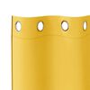 vidaXL Rideaux occultants avec anneaux 2 pcs Jaune moutarde