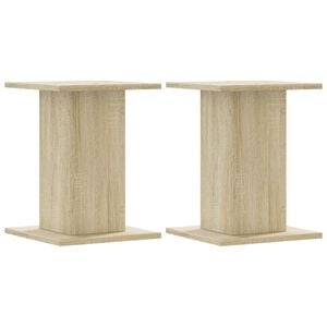 vidaXL Supports pour plantes 2 pcs ch&ecirc;ne sonoma bois d'ing&eacute;nierie