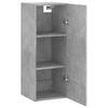 vidaXL Armoire murale gris b&eacute;ton 34,5x34x90 cm