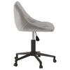 vidaXL Chaise pivotante de salle &agrave; manger Gris clair Velours