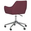 vidaXL Chaises &agrave; manger pivotantes lot de 2 violet tissu