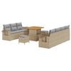 vidaXL Ensemble de canap&eacute; de jardin 10 pc 7-Nombre de places