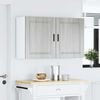 vidaXL Armoires murales de cuisine 2 pcs Porto sonoma gris