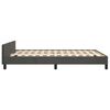 vidaXL Cadre de lit sans matelas gris fonc&eacute; 140x200 cm velours