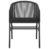 vidaXL Ensemble &agrave; manger d'ext&eacute;rieur 5 pcs Acacia solide et rotin PVC