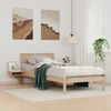 vidaXL Cadre de lit avec t&ecirc;te de lit Marron 80 x 200 cm Pin massif