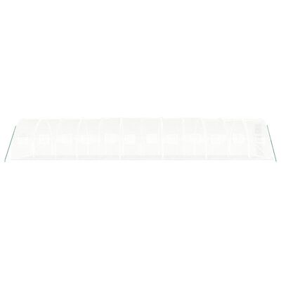 vidaXL Serre avec cadre en acier blanc 36 m² 12x3x2 m