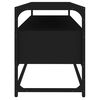 vidaXL Meuble TV noir 100x35x45 cm bois d'ing&eacute;nierie