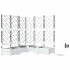 vidaXL Cache-pot de jardin 5 pc Blanc 120 x 120 x 126 cm PP
